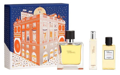 SET Hermès Terre D'Hermès EDP 75ml + EDP 15ml + 40ml SG