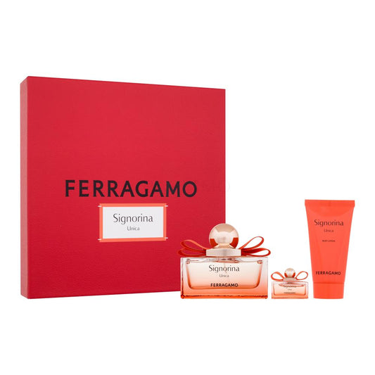 SET Ferragamo Signorina Unica EDP 100ml + EDP MINI 5ml + BL 50ml