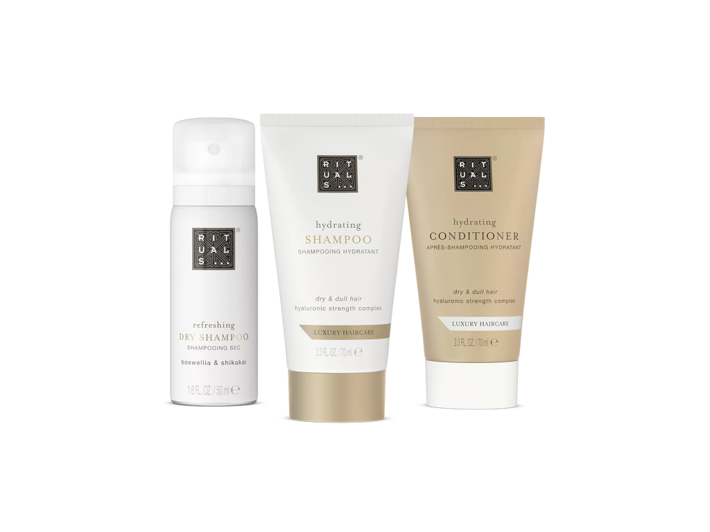 RITUALS Hydrating Shampoo 70ml + Hydrating Conditioner 70ml + Refreshing Dry Shampoo 50m